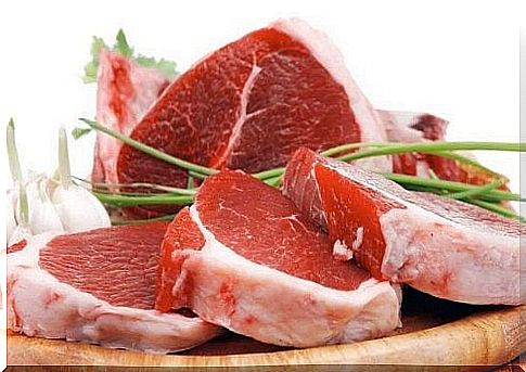 High level of uric acid due to red meat