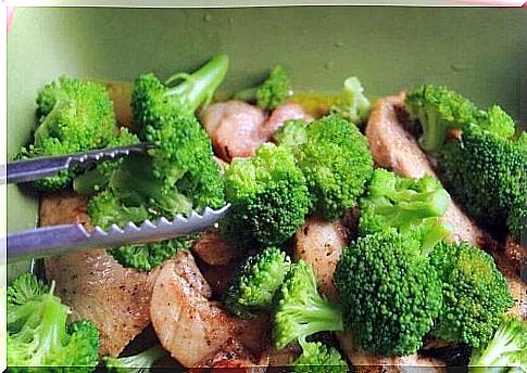 Broccoli with ham