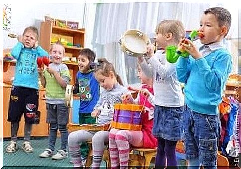 Children with autism and music.