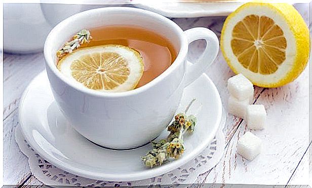 Lemon peel tea