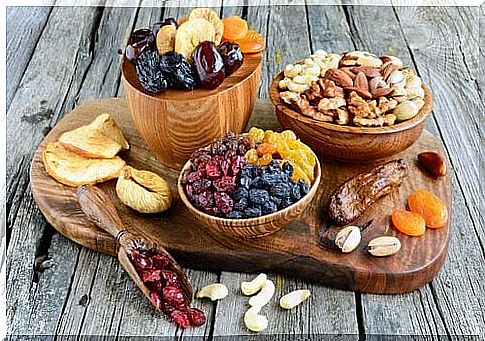 Dried fruits and nuts