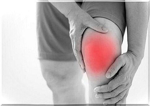 An image indicating knee pain