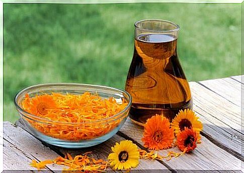 Olive oil and marigold treatment